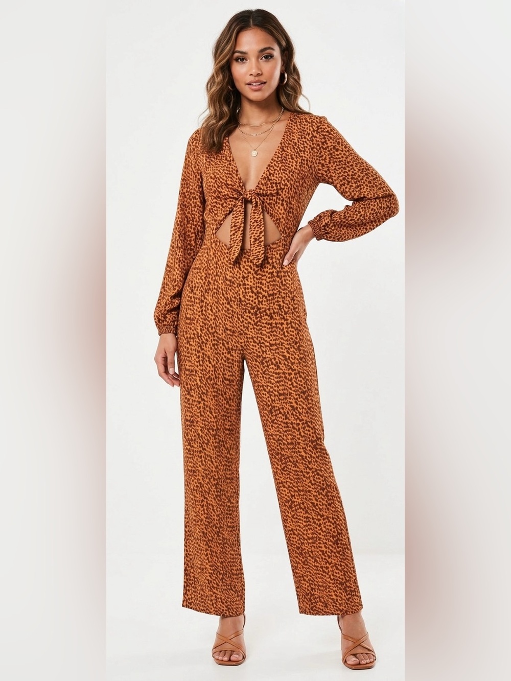 NWT L*space Danika Jumper Jumpsuit in Cheetah S